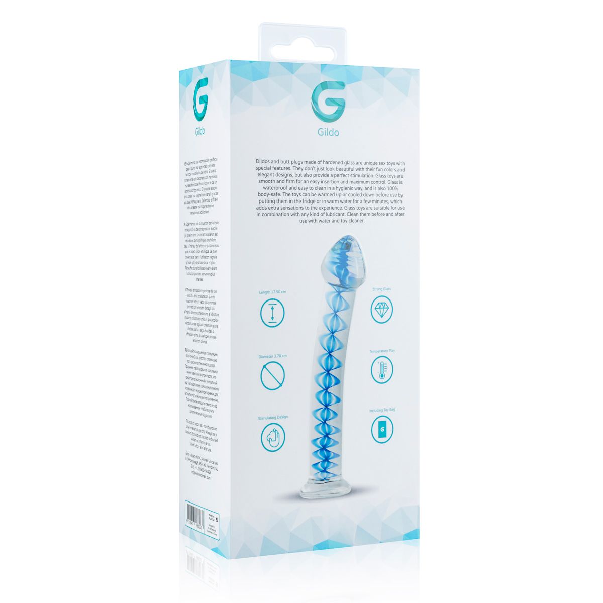 Elegant Glasdildo för G-punkt & Prostata