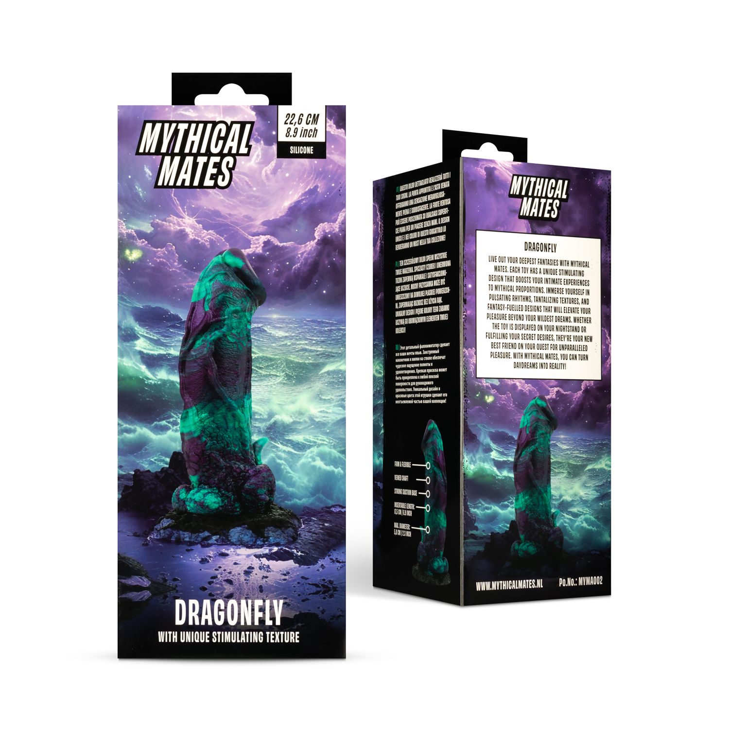 Mythical Mates Dragonfly – Monsterdildo med Sugkopp