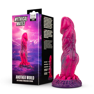 Fantasy Dildo Rosa & Lila med Sugkopp