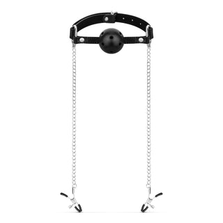 Ball Gag & Nipple Clamps – Bedroom Fantasies