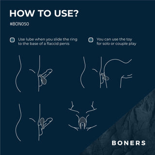 Boners Silikonring med Kraftig Vibration