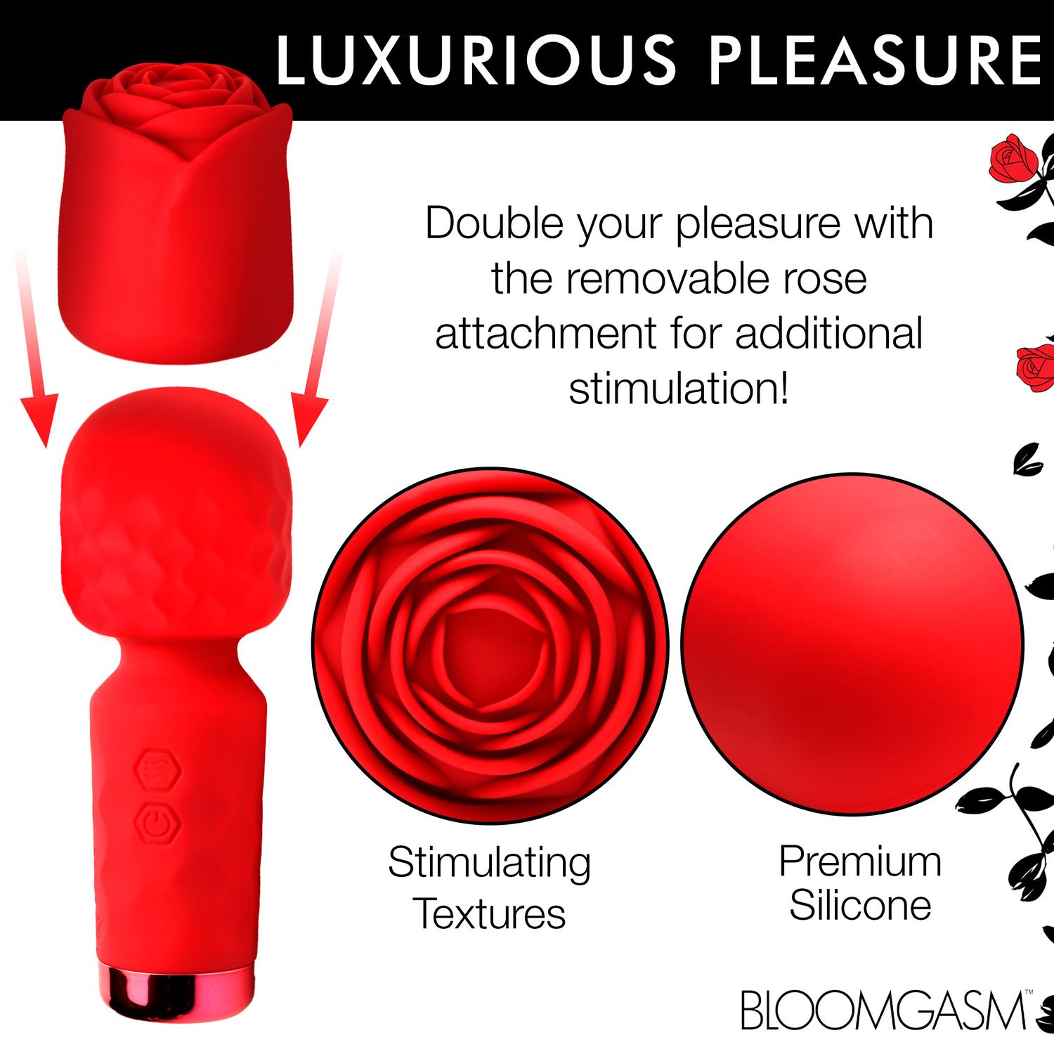 Mini Wand Vibrator i Rosdesign – Bloomgasm