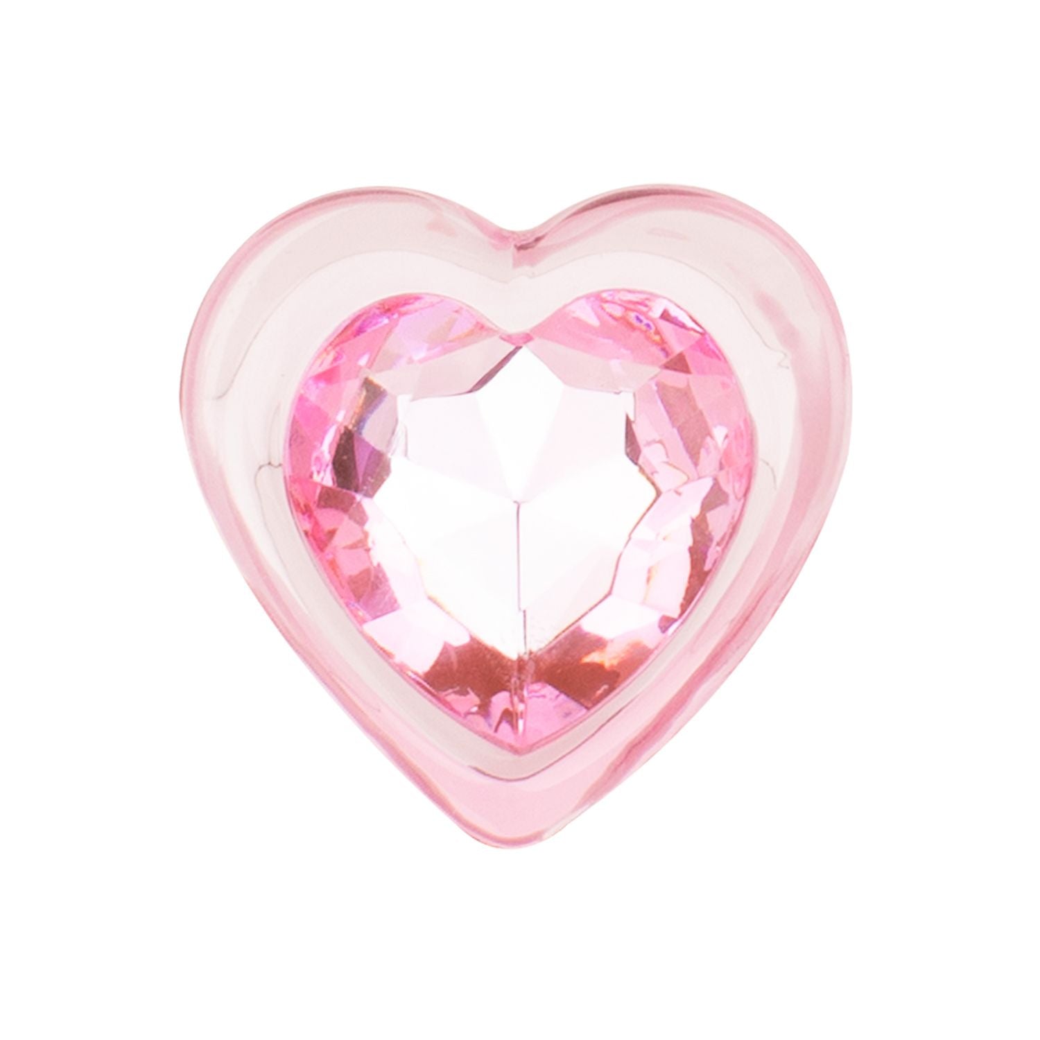 Anal Collection – Rosa Glasplug med Hjärtbas 7 cm