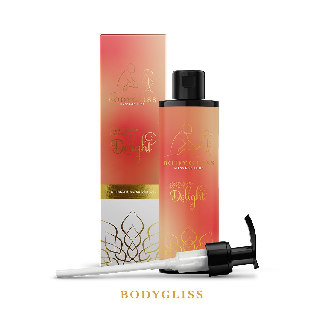 BodyGliss Massage & Glidolja – Jordgubb & Champagne