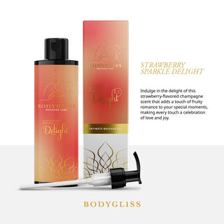 BodyGliss Massage & Glidolja – Jordgubb & Champagne