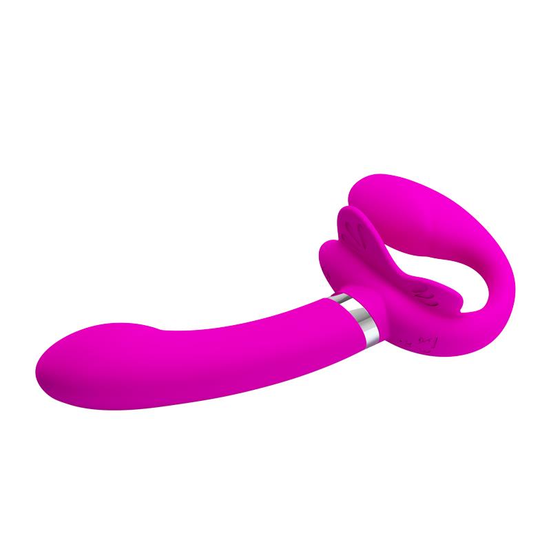 Strapless Strap-on med Vibration