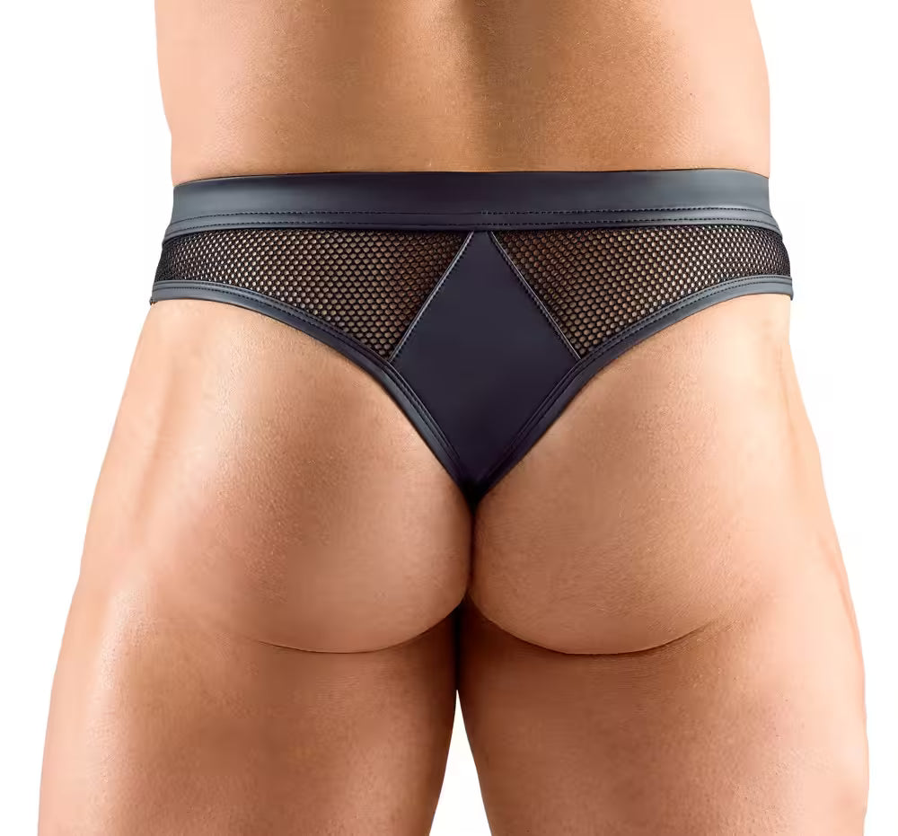 Svenjoyment Herrstring med nät & tryckknappar