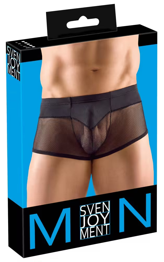 Svarta boxerkalsonger med nät