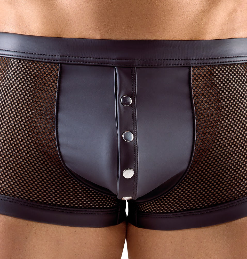 Men's Boxers in Black Mesh