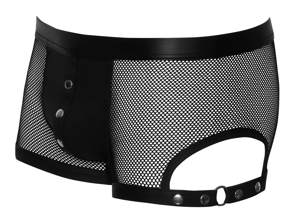 Men's Boxers in Black Mesh