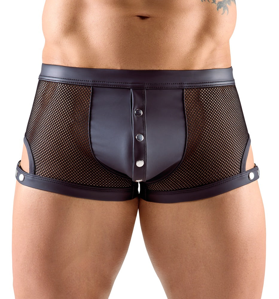 Men's Boxers in Black Mesh