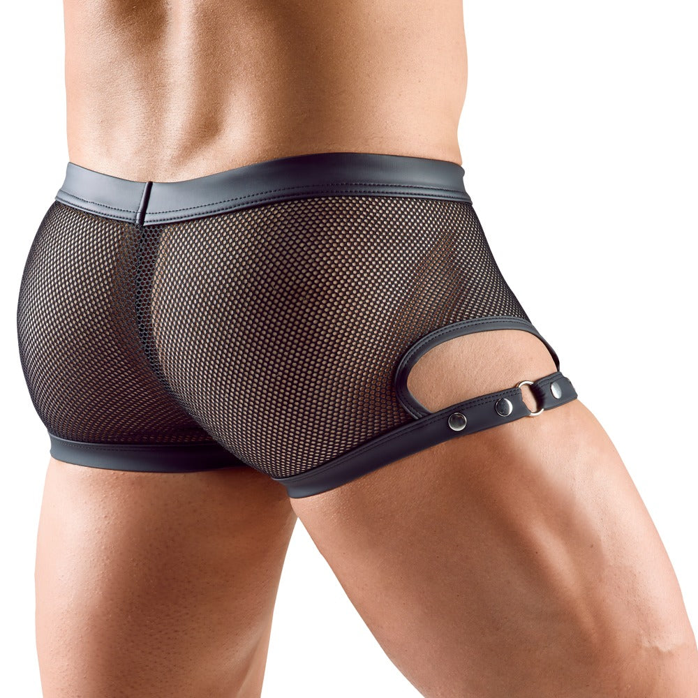 Men's Boxers in Black Mesh
