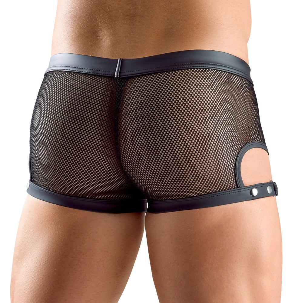 Men's Boxers in Black Mesh