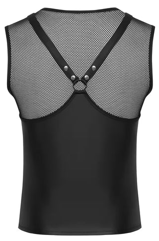 Svenjoyment ärmlös skjorta i harness-stil