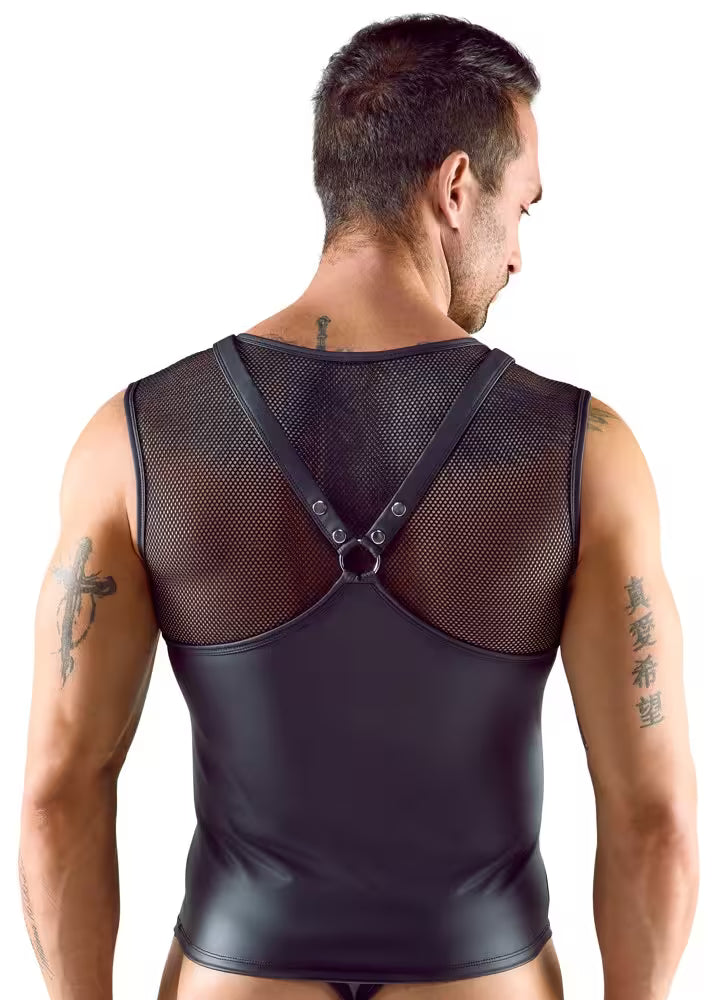 Svenjoyment ärmlös skjorta i harness-stil