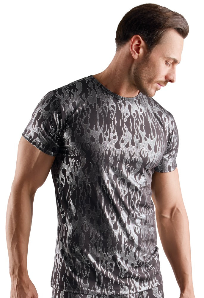 Metallic T-Shirt – Svart/Silver