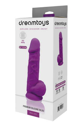 Real Love Dildo 8.5” Lila – Dubbel Densitet