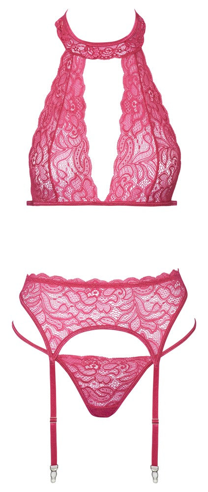 Pink Bra Matching Set
