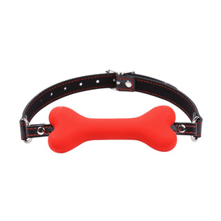 Röd Bone Ball Gag