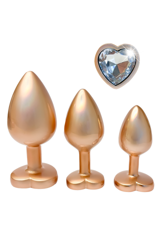 DreamToys Pearl Gold Plug Set – 3-pack