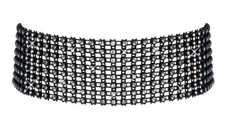 Cottelli Glittrig Choker Svart