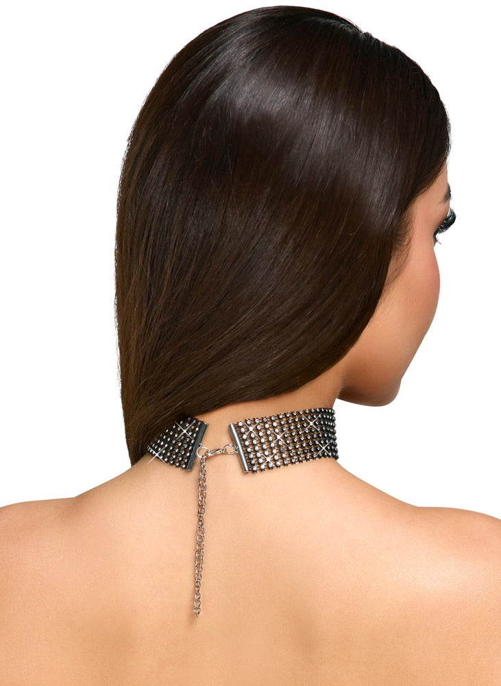 Cottelli Glittrig Choker Svart