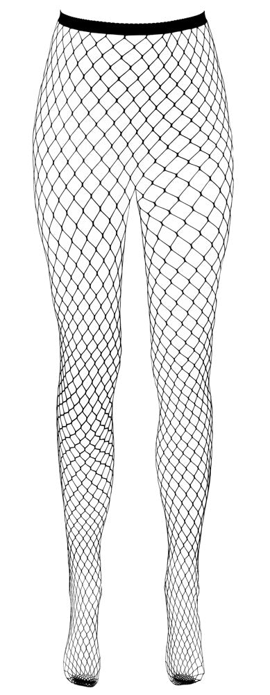 Grenlösa Nätstrumpbyxor Svarta