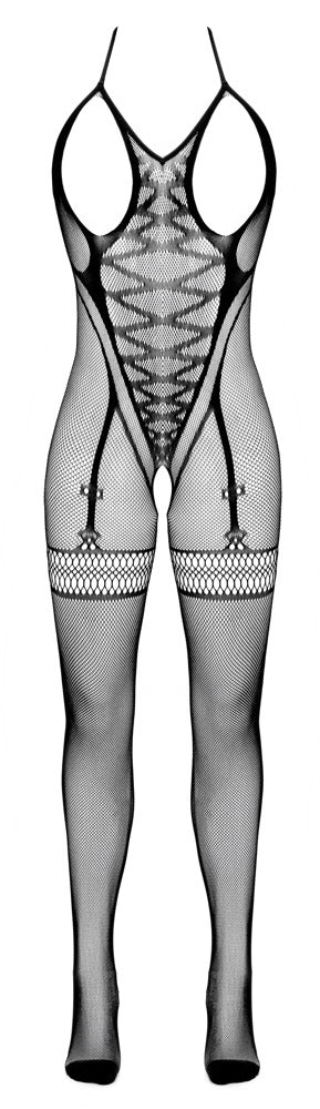 Sexig Bodystocking med Suspender Look