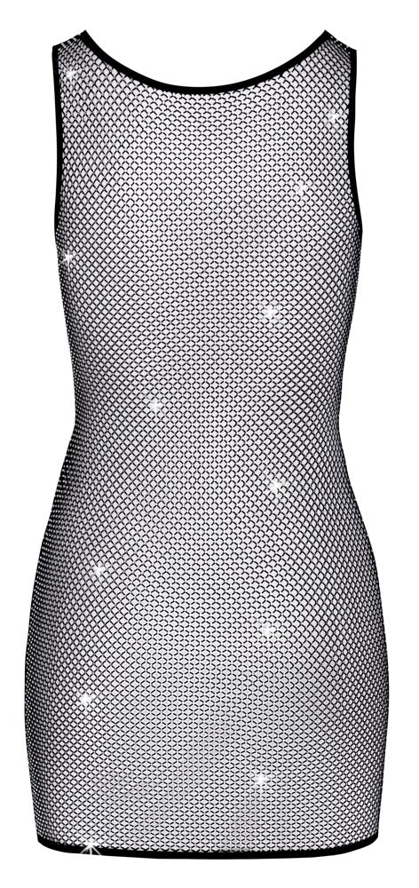 Sexig Nätklänning med Strass