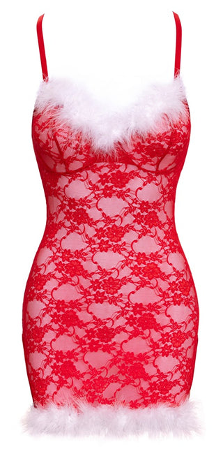 Cottelli X-Mas Chemise – Spettsklänning