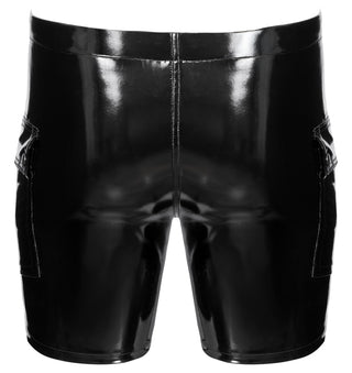 Black Level Vinyl Shorts med Fickor