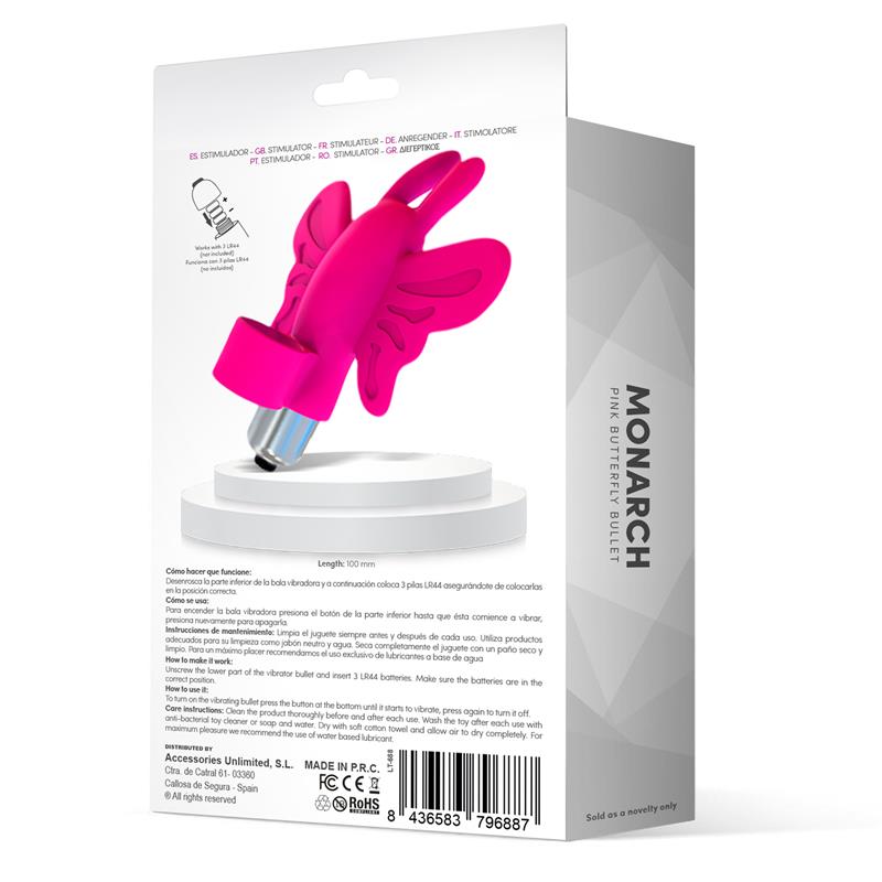 Monarch Butterfly Finger Vibrator