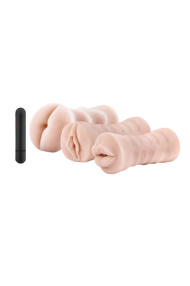 3 olika masturbator - Mun/Vagina/Anal