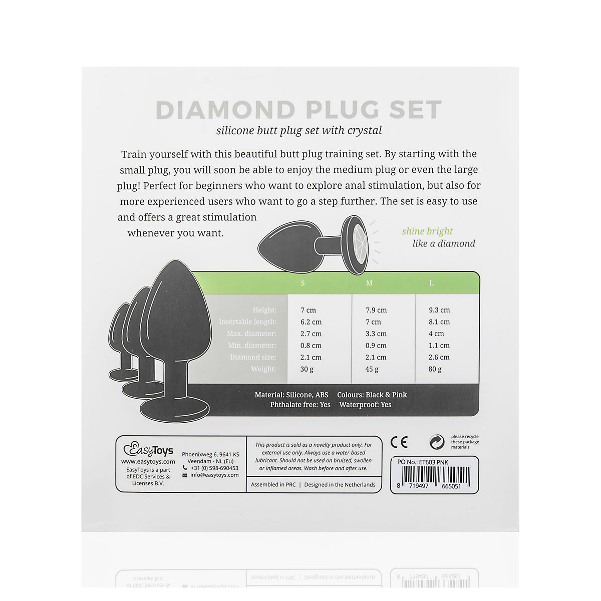 Training set Silicone anal plugs