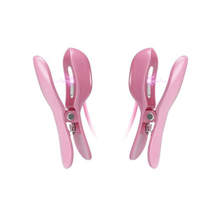 Rosa E-Stim Bröstklämmor
