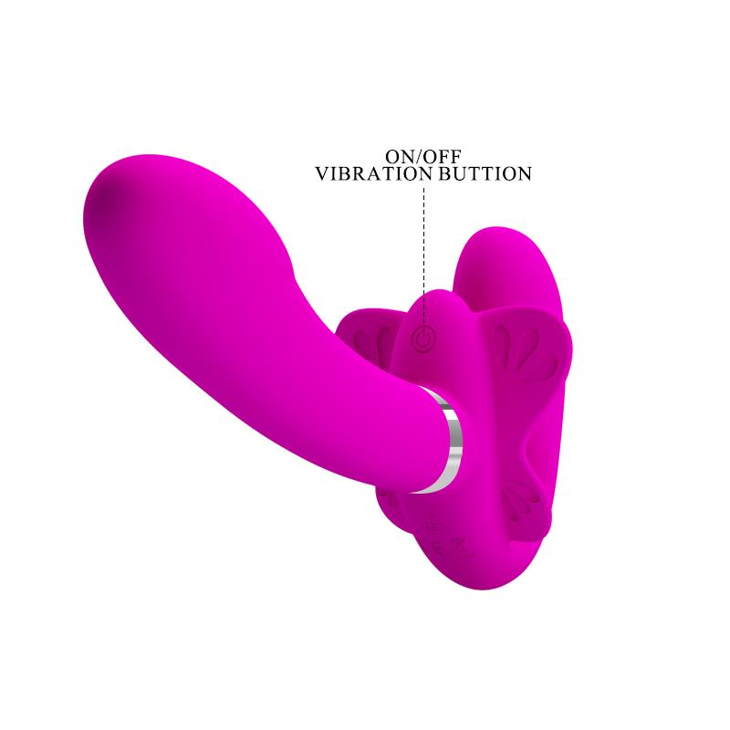 Strapless Strap-on med Vibration