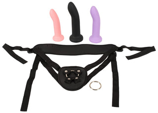 Strap-on Set med 3 Silikondildos