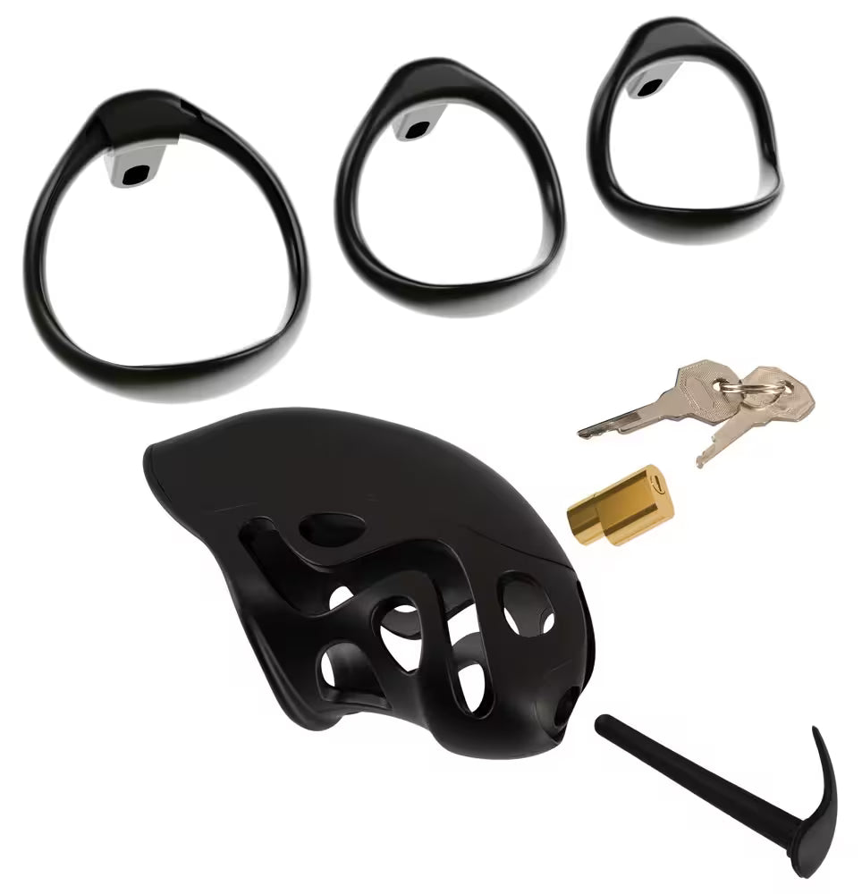 Cock cage med silikon-dilator