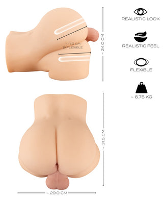 Realistisk Torso med Vagina & Anus – Realistixxx