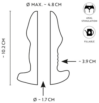 Transparent Analplugg med Tunnel