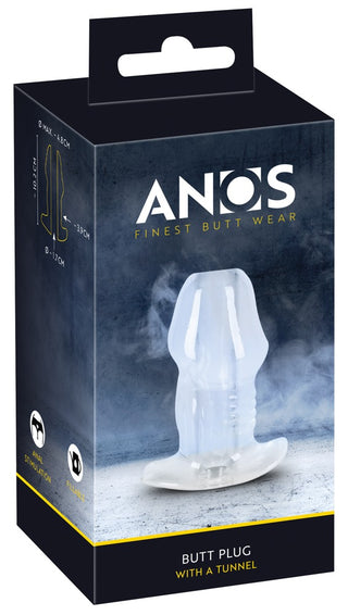 Transparent Analplugg med Tunnel
