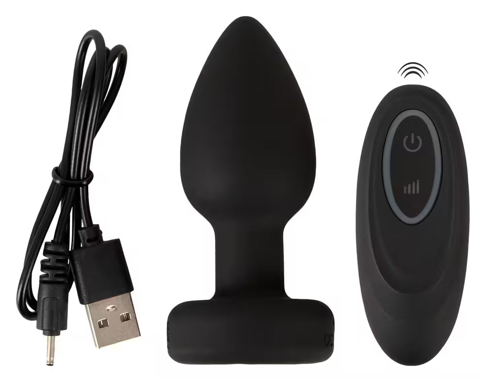 Vibrerande analplugg med LED-ljus