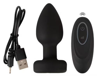 Vibrerande analplugg med LED-ljus