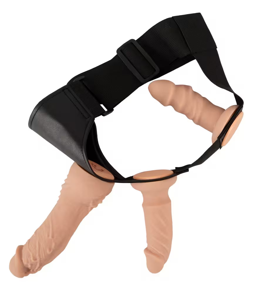 Strap-on set med fjärrstyrd vibrator & dildos