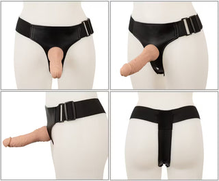 Strap-on set med fjärrstyrd vibrator & dildos