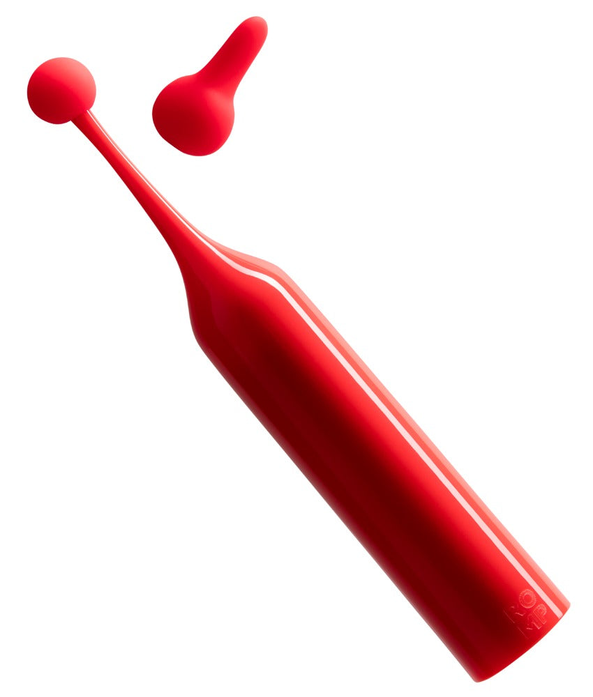 Kompakt Mini Vibrator med 2 Silikonhuvuden