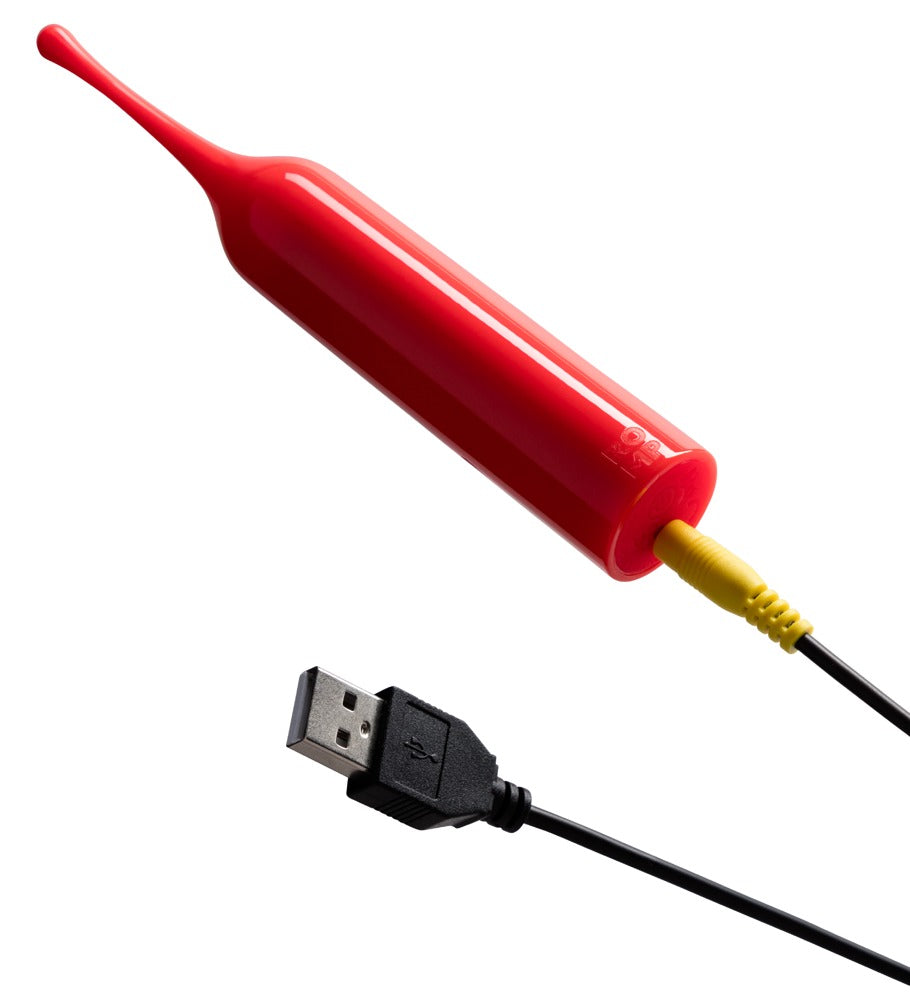 Kompakt Mini Vibrator med 2 Silikonhuvuden