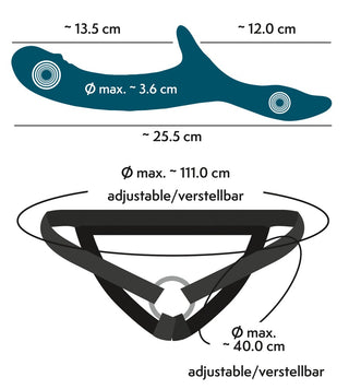 Strap-On Set med Vibrator