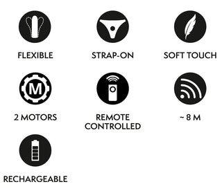Strap-On Set med Vibrator