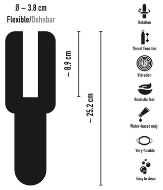 STROKER Rotating Masturbator med vibration